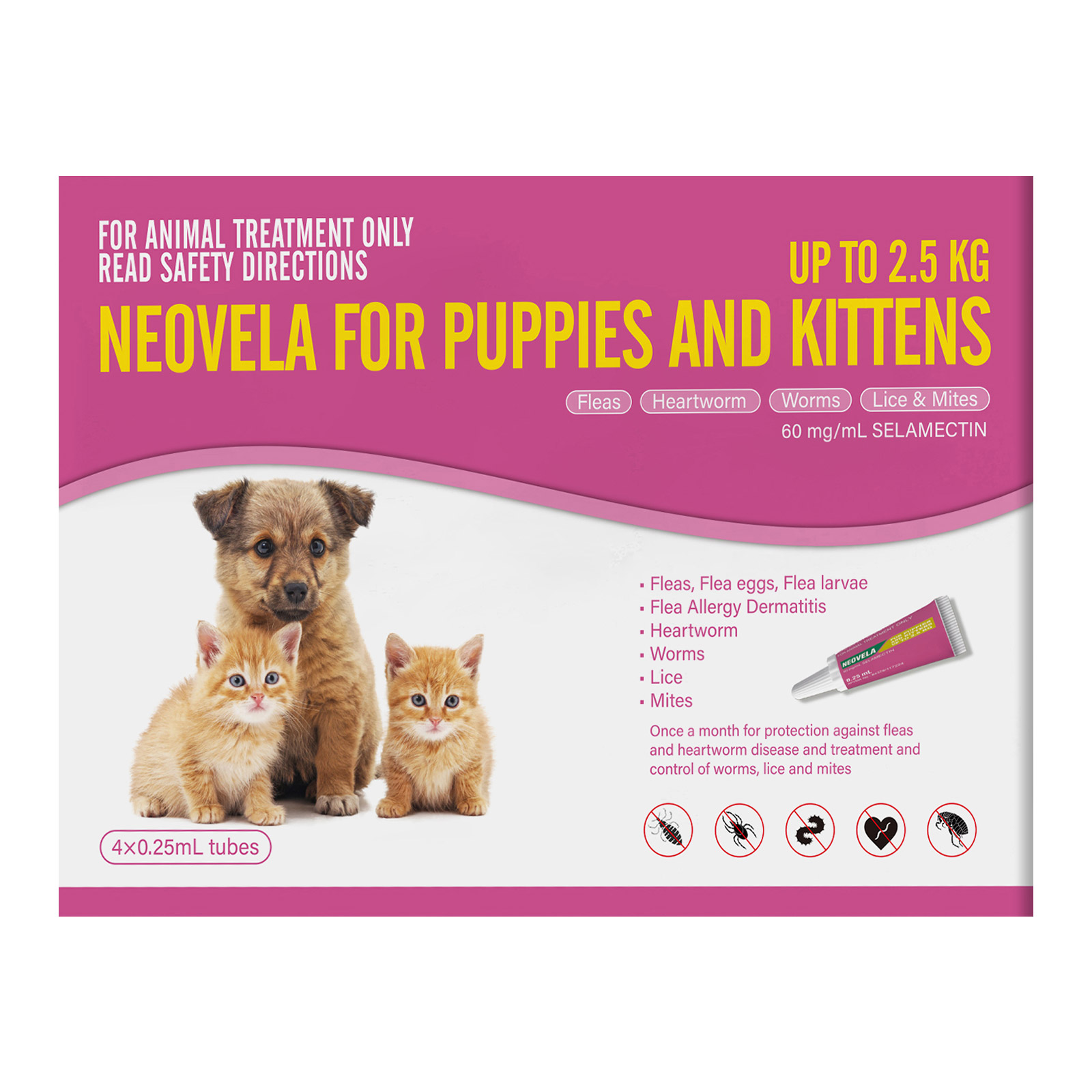 Buy Neovela (Selamectin) Flea And Worming for Cats Online at DiscountPetCare.com.au
